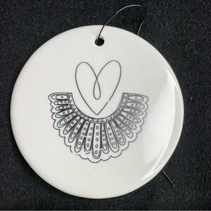 Notorious RGB 3” Ceramic Ornament <3 & Supreme Court Justice Ginsberg’s Collar